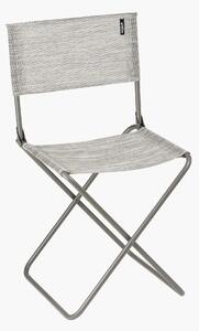Lafuma MOBILIER Kempingová židle DEAUVILLE, šedý rám, potah Velio®MIX v šedohnědé barvě BRUM