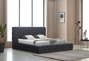 ČALOUNĚNÁ POSTEL, 180/200 cm, šedá Livetastic - Postele s úložným prostorem, Online Only