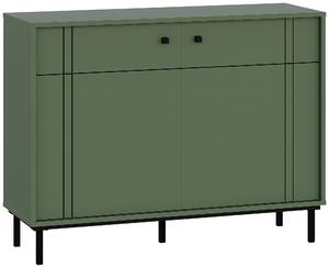 KOMODA, zelená, 108/81,8/37 cm Carryhome - Komody na nožičkách, Online Only