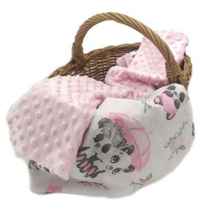 Dětská deka pandy růžové | ShopTex