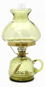 Sklárna Častolovice - Petrolejová lampa Lucie Krakle - lesní zelená - komplet 1