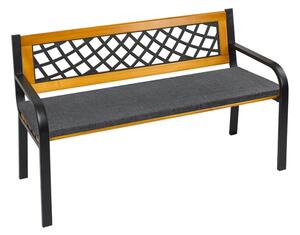 Bellatex Sedák na lavici hladký Grafitová rozměr 40x120 cm