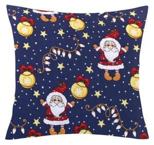 Bellatex Polštářek VÁNOCE 45x45 cm Vánoce Modrá,Žlutá