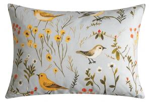Povlak na polštář z mikrovlákna SPRING BIRDS 50x70 cm, barevný