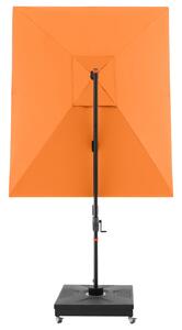 Doppler myZone 220 x 300 cm LED - výkyvný zahradní slunečník s boční tyčí oranžová