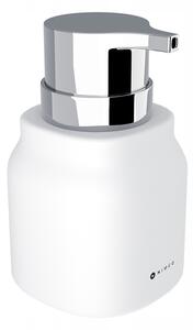 Ruční dávkovač mýdla na desku Nimco 400 ml bílý, stříbrný