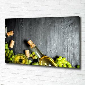 Foto obraz na plátně do obýváku Bílé víno a ovoce oc-120971469