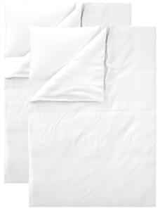 Livarno® Sada ložního povlečení Washed z mikrovláknitého saténu, 140 x 200 cm, 70 x 90 cm (bílá), 2dílná (800012768)
