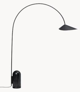 Nastavitelná oblouková lampa's mramorovou podstavou Arum