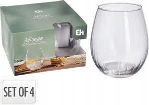 Sklenice na nápoje H&L 400 ml, 4 ks