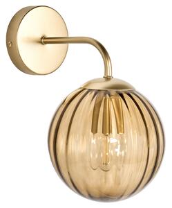 Nástěnná lampa BOOMI Sklo Tmavě hnědá