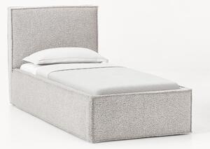 Čalouněná bouclé jednolůžková postel Dream