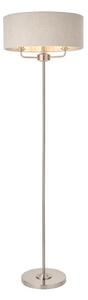 Endon 94359 - Stojací lampa HIGHCLERE 3xE14/40W/230V béžová/lesklý chrom