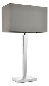 Endon 56707 - Stolní lampa MORETO 1xE27/60W/230V lesklý chrom/šedá