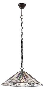 Endon 63938 - Lustr na řetězu Tiffany ASTORIA 1xE27/60W/230V pr. 48 cm
