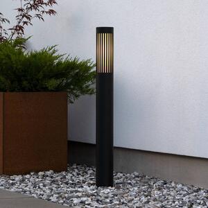 Konstsmide Oslňující osvětlení cesty Pistoia, černá, výška 95 cm, kov, IP54, stmívatelný, Černá, Hliník