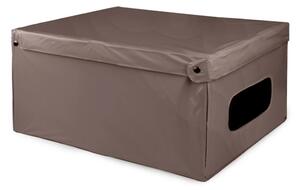 Compactor Skládací úložná krabice s víkem SMART, taupe, S