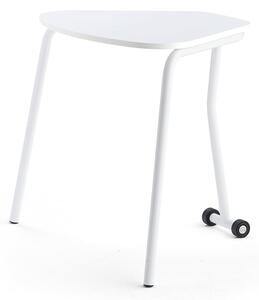 AJ Produkty Sklápěcí stůl HEX, 740x800x620 mm, bílé nohy, bílá