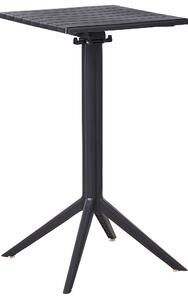 Zahradní barový stůl LEMNOS 60 cm 60 cm Černá
