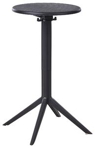 Zahradní barový stůl LEGRENA 60 cm 60 cm Černá