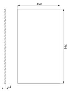Cersanit Moduo Umyvadlová deska, 80 cm, dub hikora S590-123