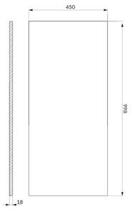 Cersanit Moduo Umyvadlová deska, 100 cm, dub hikora S590-124