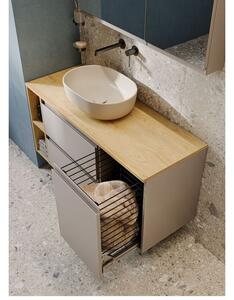 Cersanit Moduo Skříňka s košem na prádlo, 40 cm, kašmír S590-114