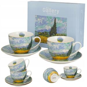 Šálky na kávu Van Gogh Pšeničné pole 270 ml sada 2 ks porcelán DUO