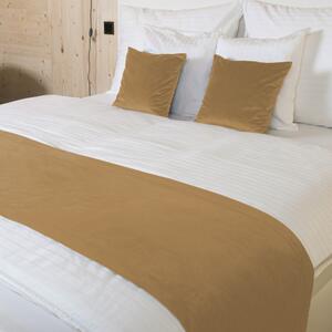 Biante Sametový přehoz/běhoun na postel Velvet Premium SVP-054 Světle hnědý Na míru