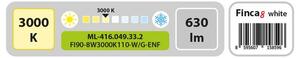 McLED Finca 8 ML-416.049.33.2 Stropní LED osvětlení 9 cm, bílá/zlatá