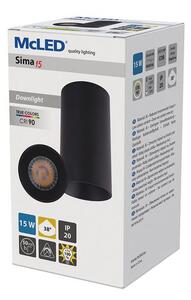 McLED Sima 15 ML-416.028.33.1-38 Stropní LED osvětlení 7,5 cm, černá