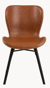 Čalouněné židle z imitace kůže Batilda, 2 ks