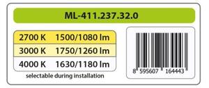 McLED Inca 18 ML-411.237.32.0 Nástěnné, stropní LED osvětlení 28 cm, bílá