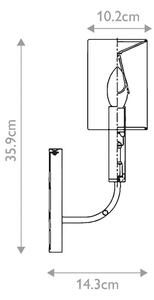 Feiss FE-BRIANNA1-BB - Nástěnné svítidlo BRIANNA 1xE14/60W/230V