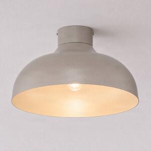 Luminex Stropní světlo Basca, béžové, kov, Ø 40 cm, E27, stmívatelný, Krémová / jantar, Obývací pokoj / jídelna, kov