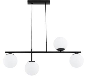 Lustr na lanku LUNA 4xE14/10W/230V černá