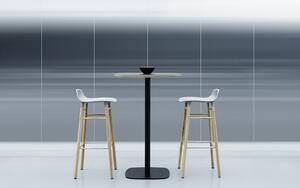 Normann Copenhagen designové barové židle Form Barstool Wood (65 cm, černá, ořech)