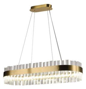 LED Stmívatelný křišťálový lustr na lanku LED/45W/230V + dálkové ovládání