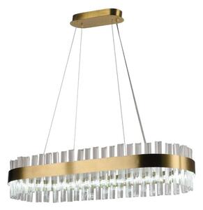 LED Stmívatelný křišťálový lustr na lanku LED/45W/230V + dálkové ovládání