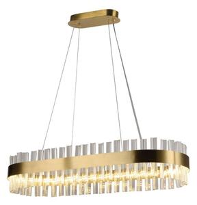 LED Stmívatelný křišťálový lustr na lanku LED/45W/230V + dálkové ovládání