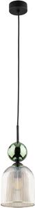 TK Lighting Sophia Green Cognac závěsné svítidlo 1x10 W zelená-hnědá 11146