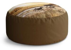Sablio Taburet Circle Safari: 38x48 cm
