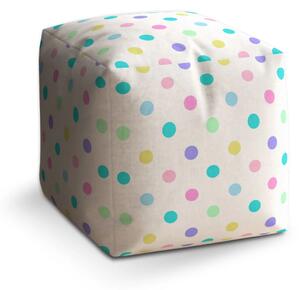 Sablio Taburet Cube Puntík vedle puntíku - 40x40x40 cm