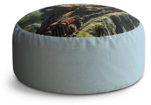 Sablio Taburet Circle Parní lokomotiva na viaduktu: 38x48 cm