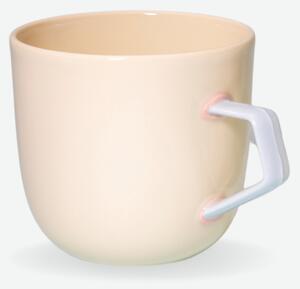 Žlutý porcelánový hrnek Něžný S