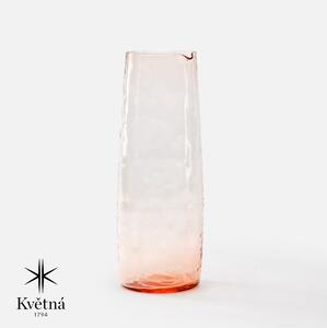 Fabini Skleněná karafa z foukaného skla FABINI & Tomáš Kučera 1 000 ml, světle růžová