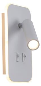 Italux WL-83957-1-WH LED bodové nástěnné svítidlo Doria | 8W LED | 559lm | 3000K