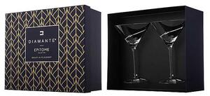 Diamante Silhouette sklenice na martini 210 ml, 2 ks