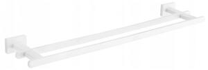 Dvojitý věšák na ručníky MEXEN ARNO 54 cm bílý