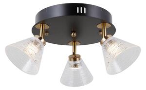 Italux WL-34393-3R-BK-HBR LED bodové stropní svítidlo Orella | 12W LED | 750lm | 3000K